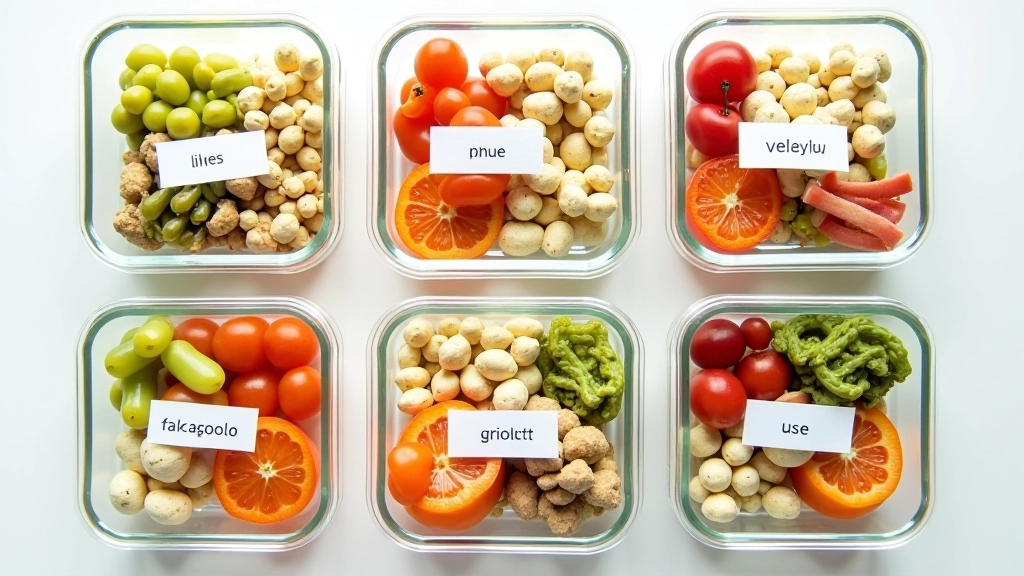 Conteneurs de congélation avec portions préparées