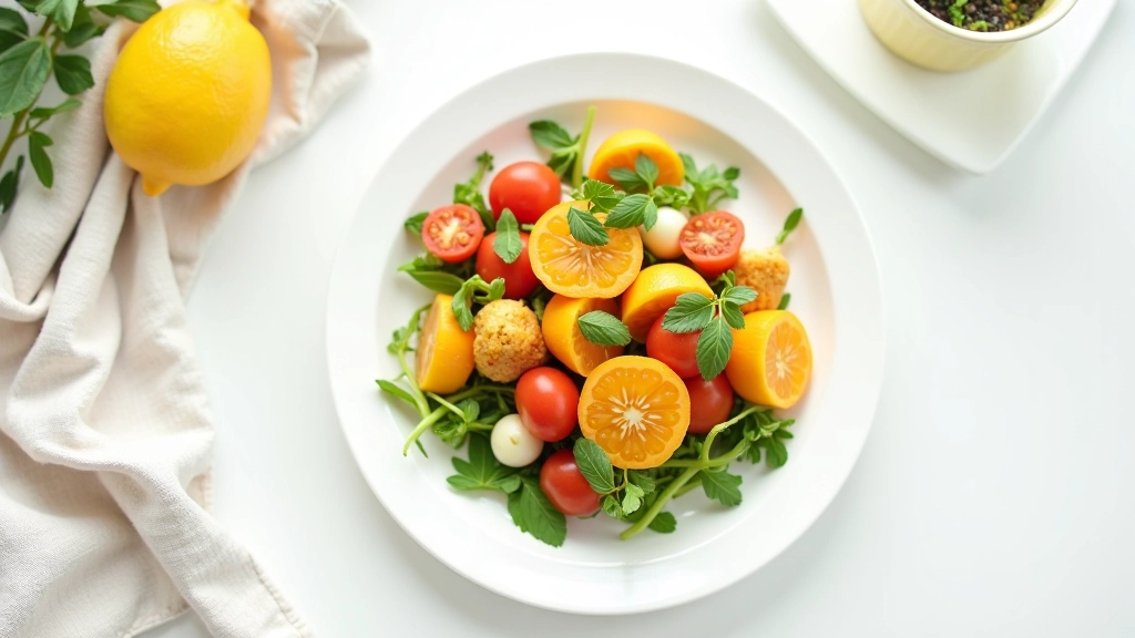 Assiette avec portions adaptées pour une personne